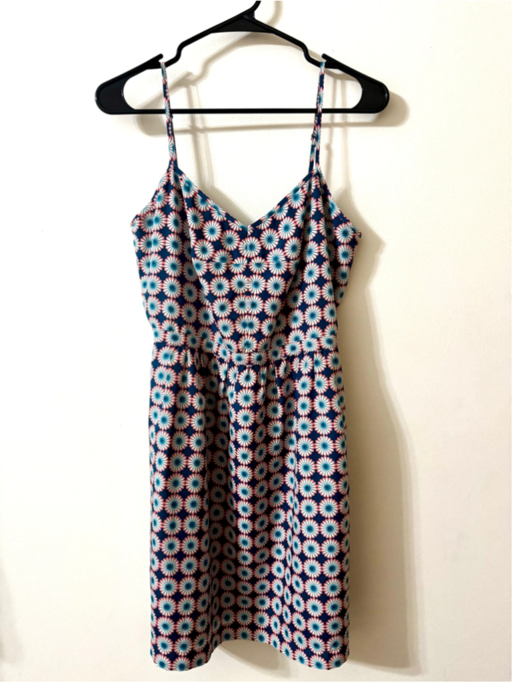 J.Crew Blue Floral Spaghetti Strap Dress Sz 10 🌸